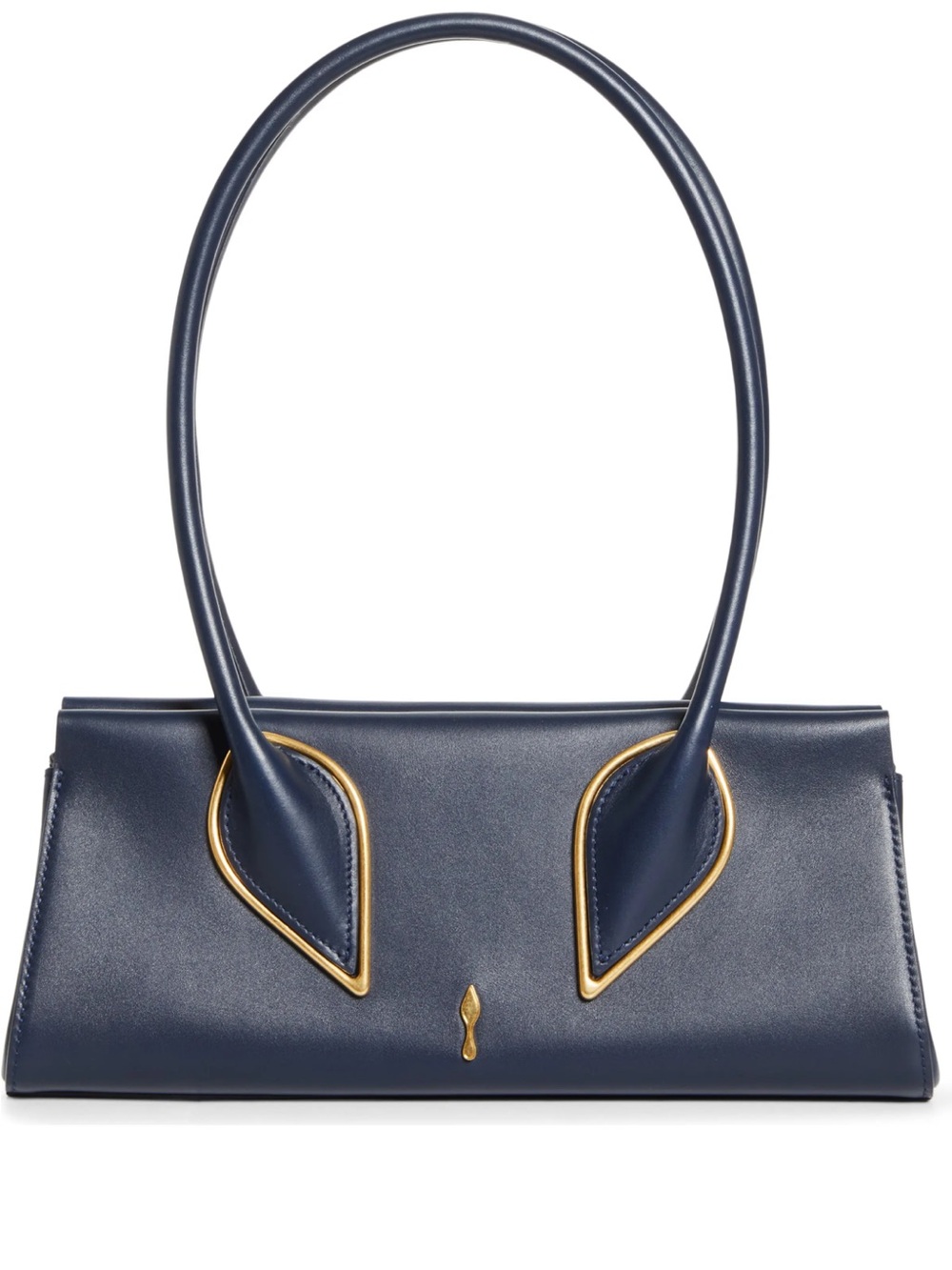 Christian Louboutin calfskin baguette handbag marine( navy blue)